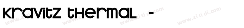 kravitz thermal字体字体转换